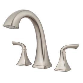 Bathtub Faucets At Lowes Pfister Bronson Brushed Nickel 2 Handle Adjule Deck Mount Bathtub Faucet