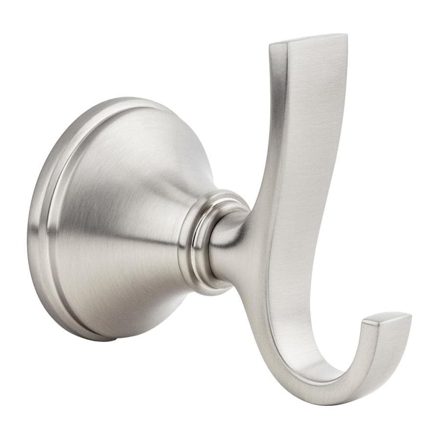 Pfister Auden 2-Hook Spot Defense Brushed Nickel Towel Hook at Lowes.com