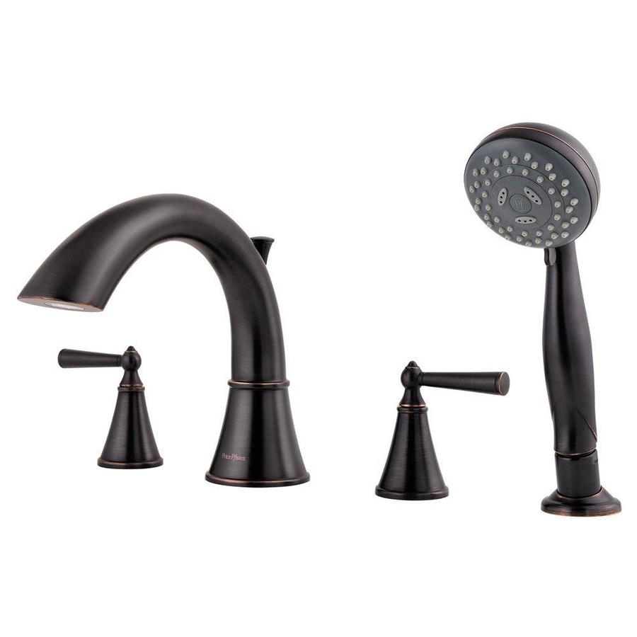 Pfister Saxton Tuscan Bronze 2Handle Deck Mount Roman Bathtub Faucet