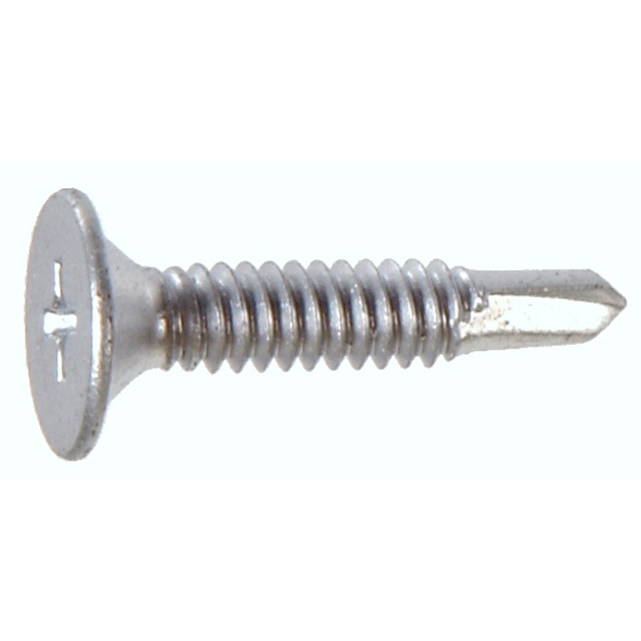 Blue Hawk 50Count 10 x 1in ZincPlated SelfDrilling Interior