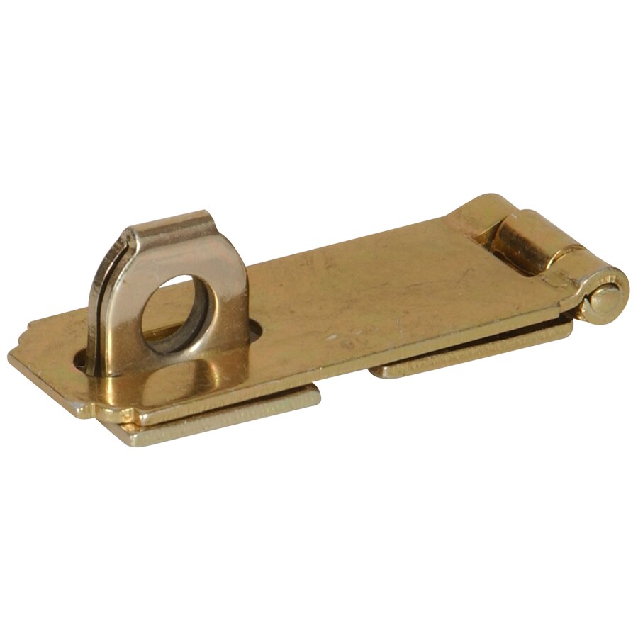 Gatehouse 21/2in Brass Fixed Staple Safety Hasp in the Hasps