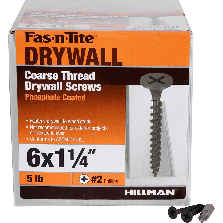 Fas-n-Tite #6 x 1-1/4-in Bugle Coarse Thread Drywall ...