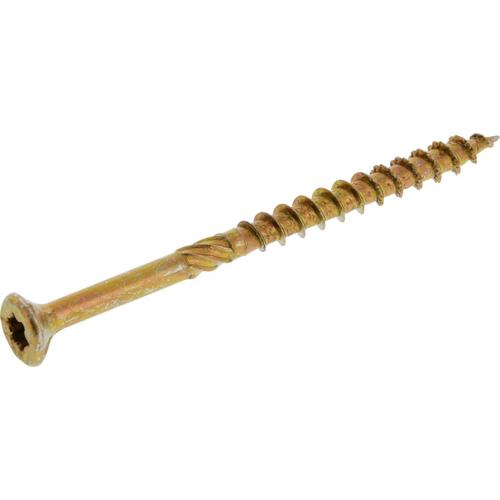 Power Pro 9 x 21/2in Yellow Zinc Flat Interior Wood Screws (50Count