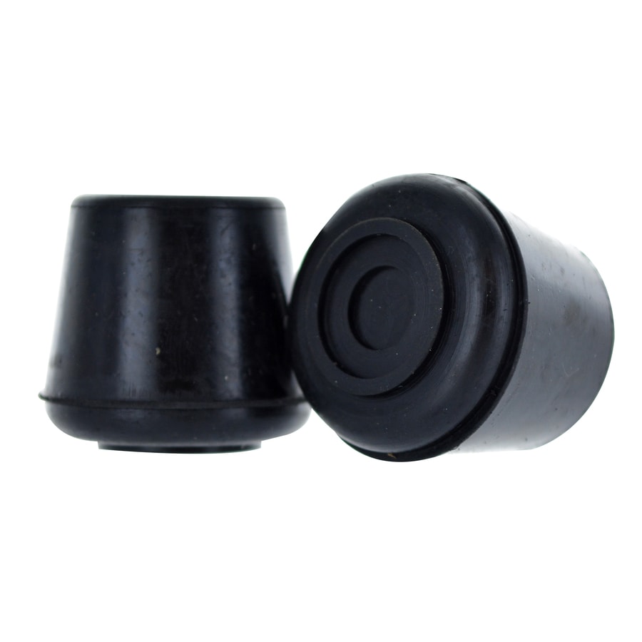 Hillman 0.875in Black Rubber Tips in the Chair Leg Tips department at