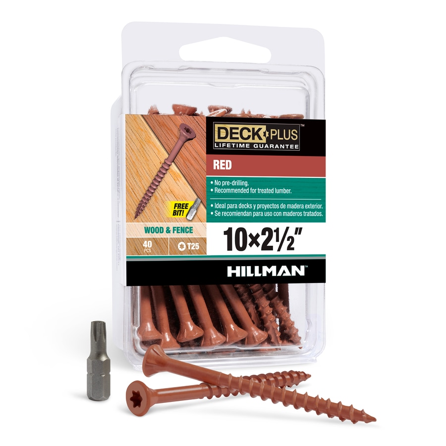 Hillman 10 x 21/2in Ceramic Deck Screws (40Count) in the Deck