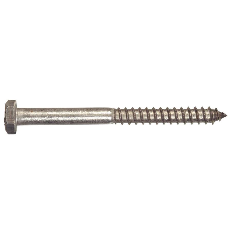 Hillman 1/2in x 8in Stainless Steel HexHead Exterior Lag Screws in