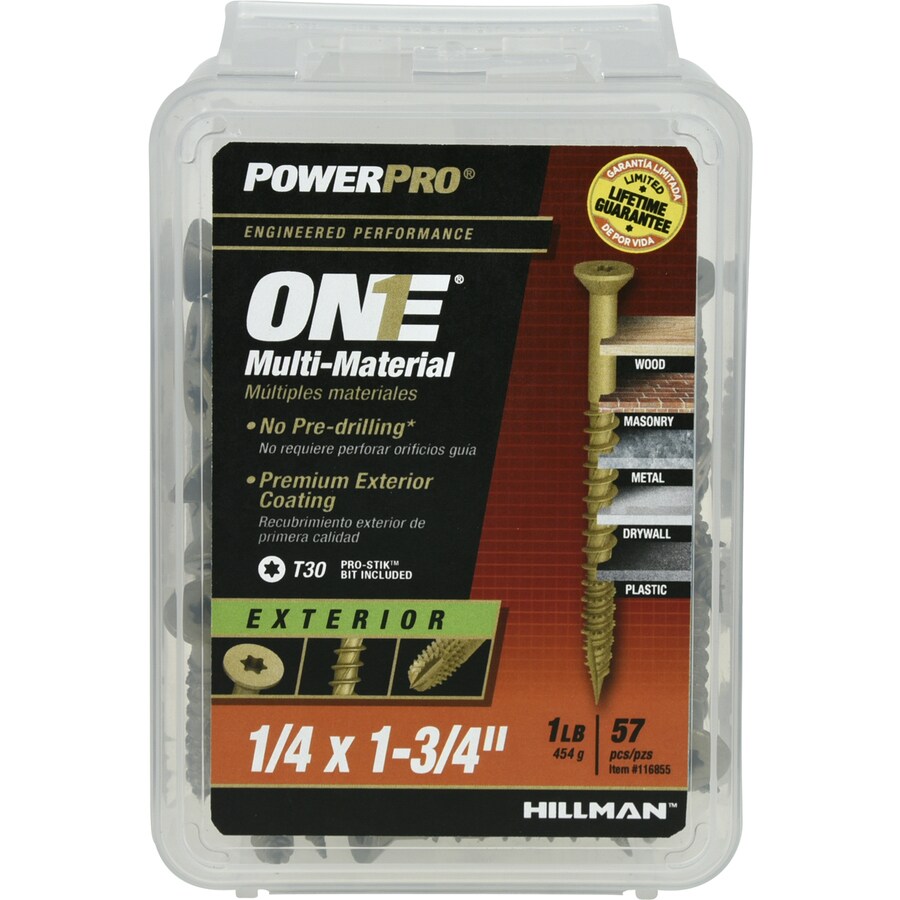 1 3 4 exterior wood screws