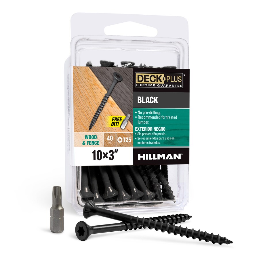 Deck Plus 10 x 3in Ceramic Deck Screws (40Count) in the Deck Screws