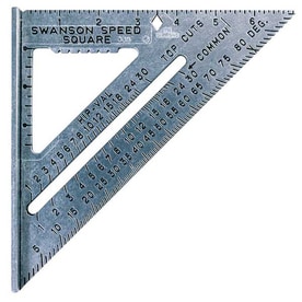 Swanson Tool Company Speed Square with Black Markings and Blue Book