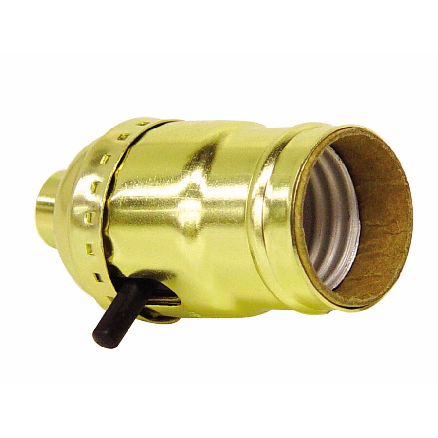 SERVALITE 660-Watt Brass Lamp Socket at Lowes.com