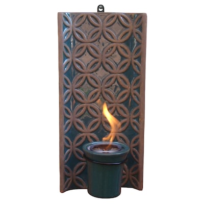 Allen Roth Infinity 7 5 8 In Blue Ceramic Fire Pot At Lowes Blue Ceramic Fire Pot At Lowes