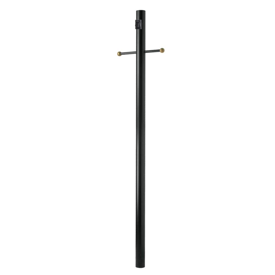 Trinity Lighting 6771-12B Black 80-in Post Light Pole