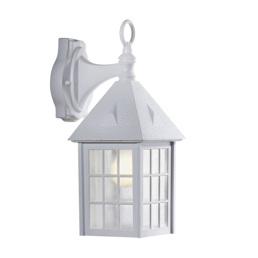 White outdoor lantern lights