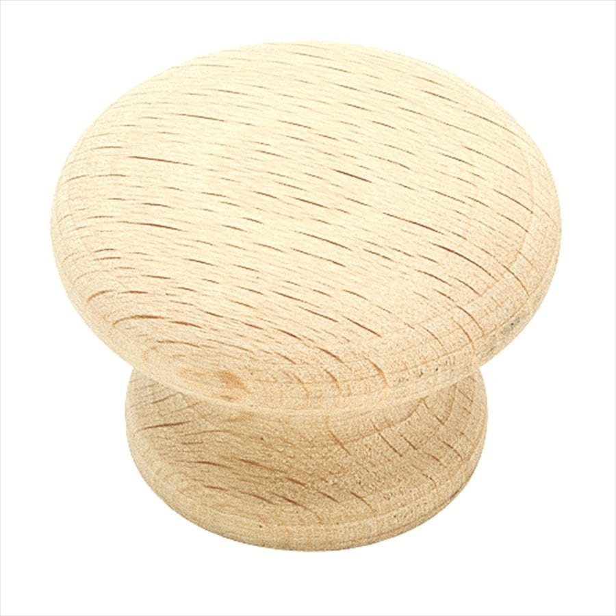 Shop Amerock Allison Natural Wood Round Cabinet Knob At Lowes Com   039257933007 