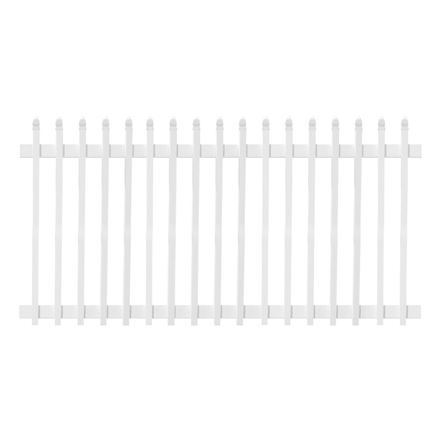 ft picket stockade fence panel vinyl lowes