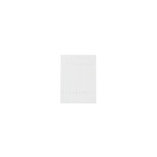 Plastival White DogEar Privacy Vinyl Fence Panel