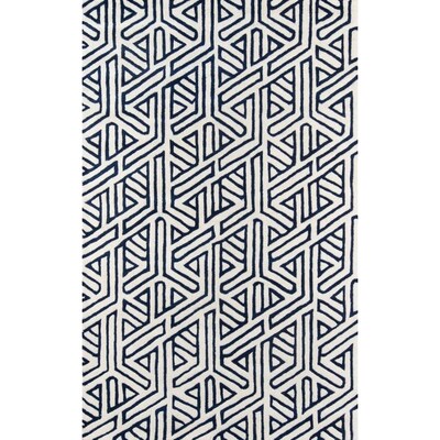 Momeni Delhi Navy Indoor Handcrafted Area Rug Common 3 X 5 Momeni Delhi Navy Indoor Handcrafted