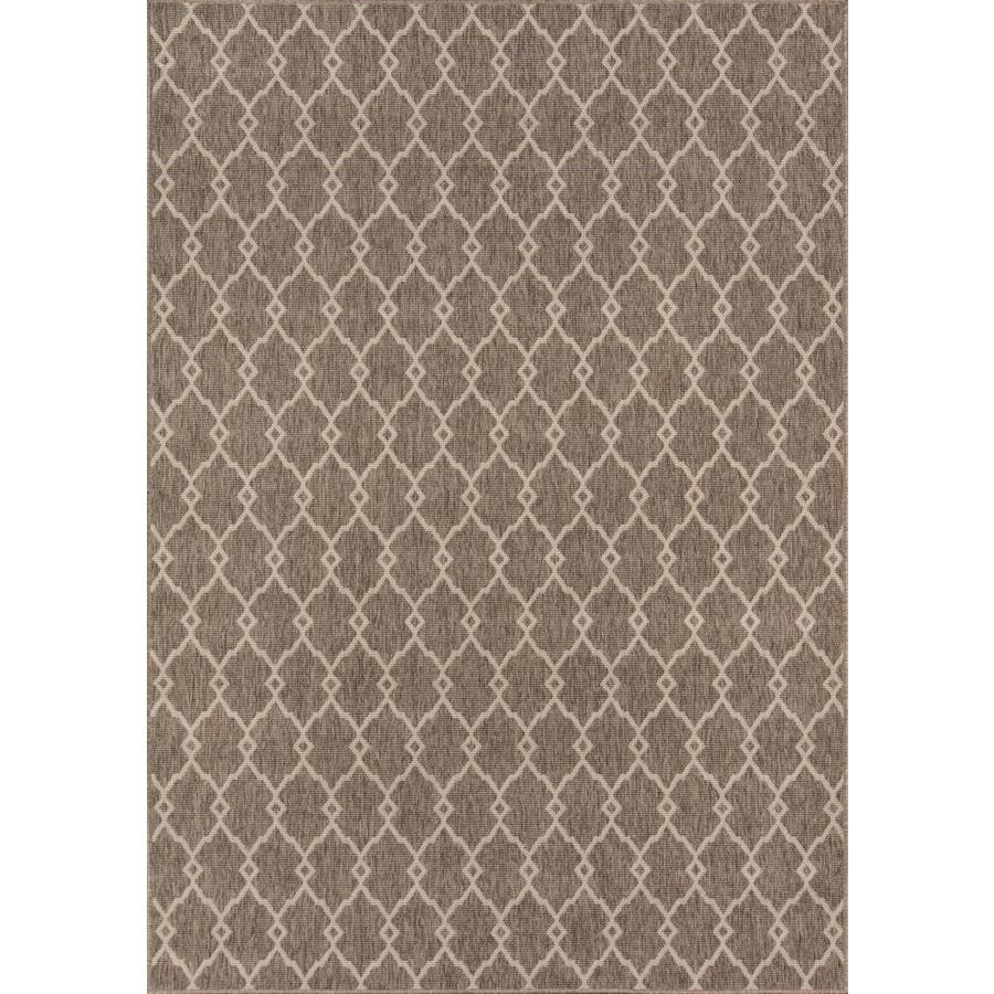 Momeni Baja Taupe Rectangular Indoor Outdoor Machine Made