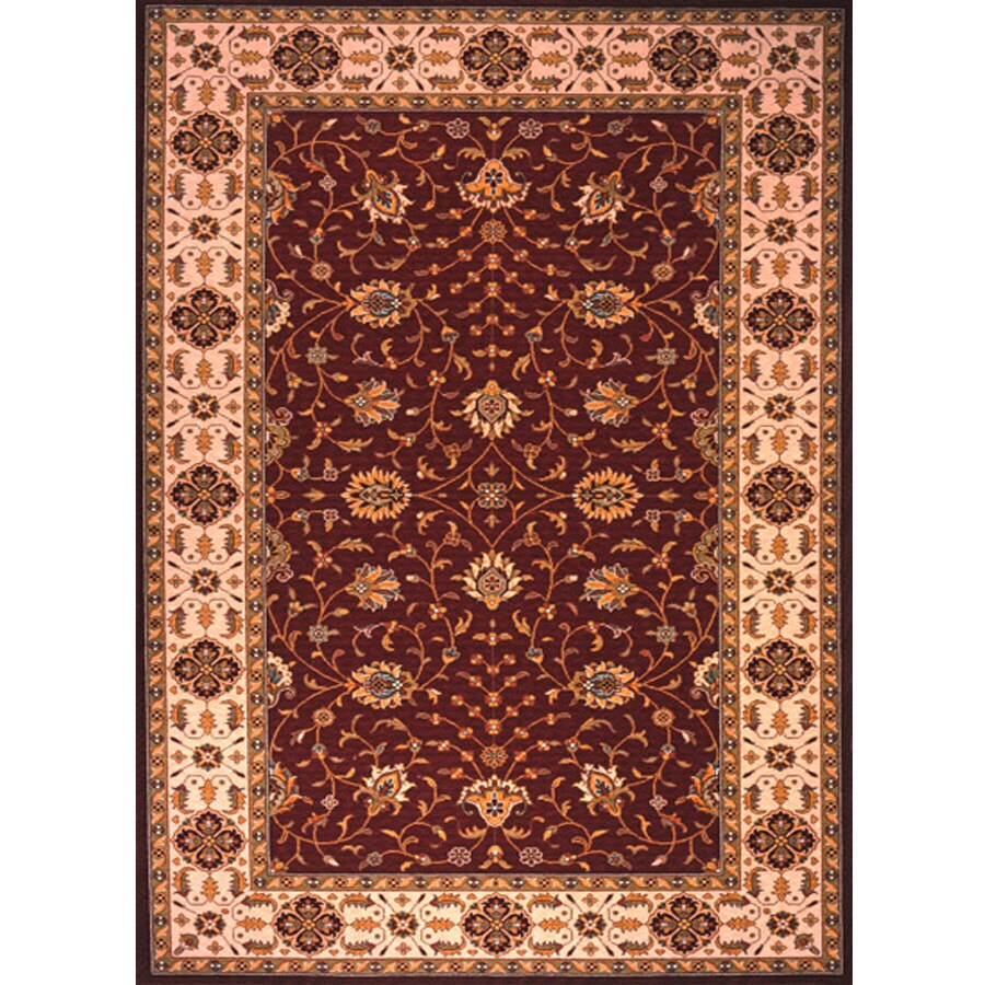 Write A Review About Momeni Gie Rectangular Red With Cream Momeni Gie Rectangular Red With Cream Border Wool Area Rug Common 10 Ft