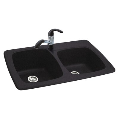 Franke Usa Double Basin Composite Granite Topmount Kitchen Sink At