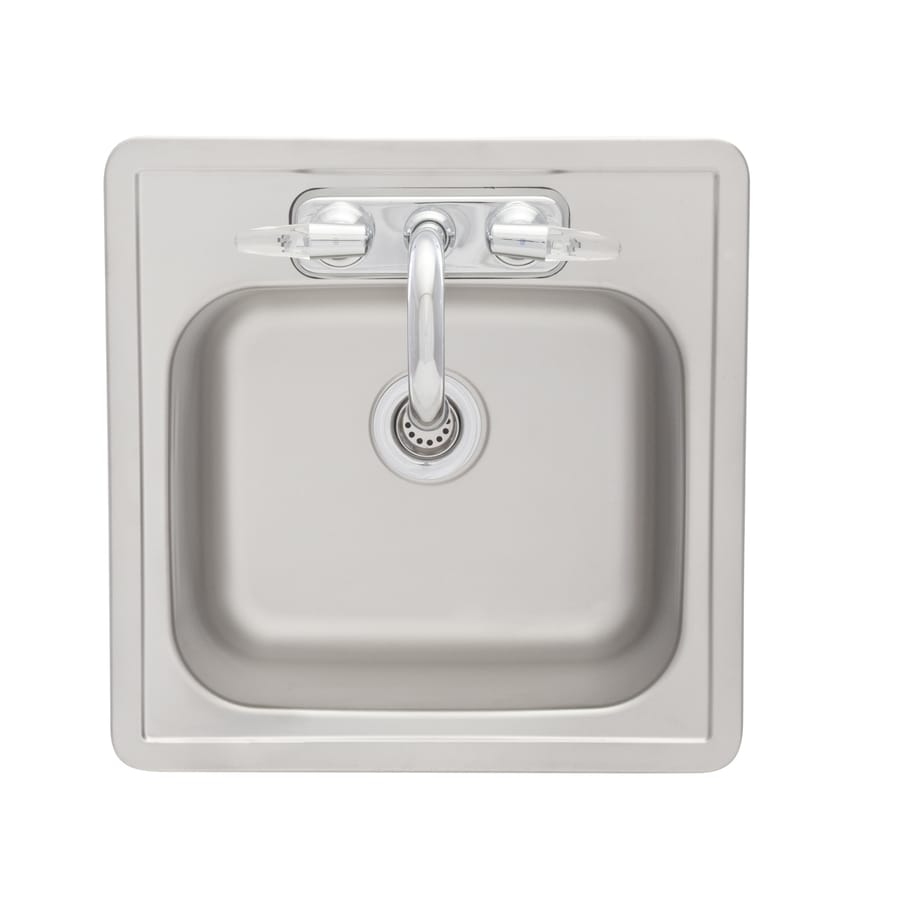 Franke USA Frankeusa Satin Deck and Bowl 1Hole Stainless Steel DropIn Bar Sink in the Bar