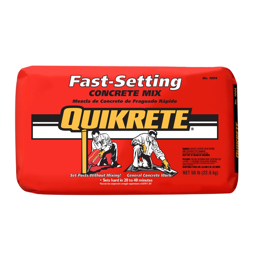 Quikrete 50 Lb Fast Setting Concrete Mix At Lowes Com