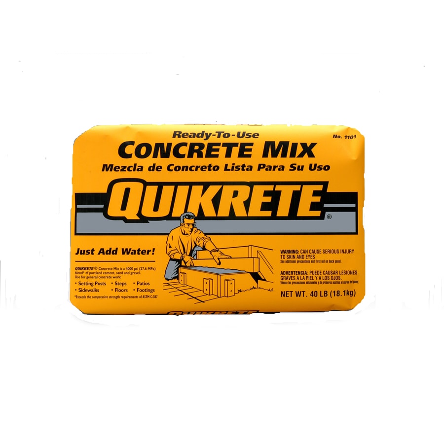 Quikrete 40 Lb High Strength Concrete Mix At Lowes Com