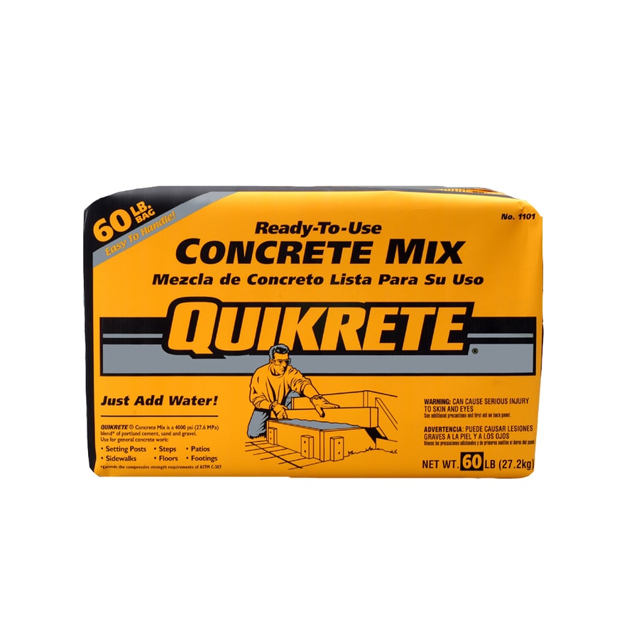 Quikrete 60 Lb High Strength Concrete Mix At Lowes Com