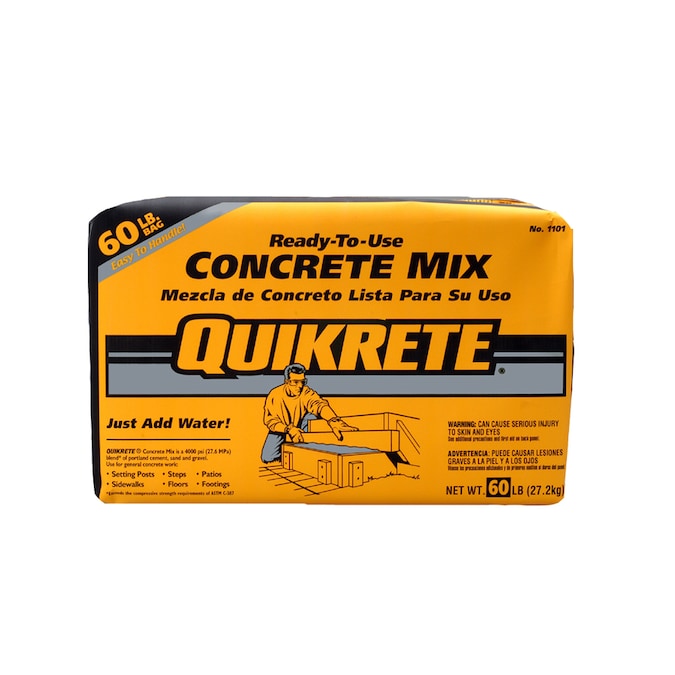 QUIKRETE QUIKRETE 60-lb High Strength Concrete Mix in the Concrete Mix