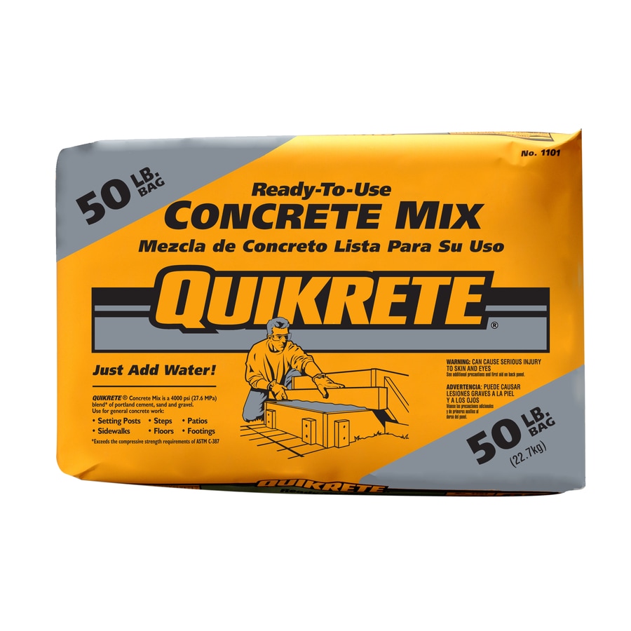 Quikrete 50 Lb High Strength Concrete Mix At Lowes Com