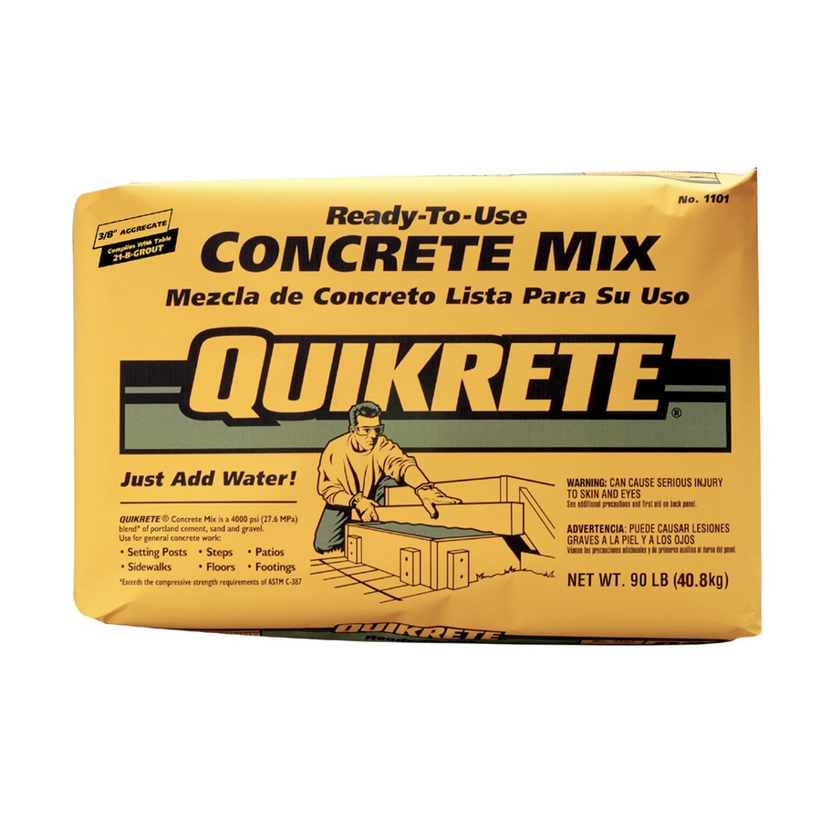 QUIKRETE 90lb High Strength Concrete Mix at