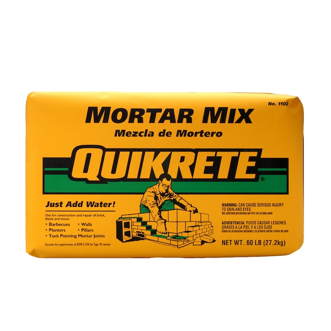 QUIKRETE 60-lb Gray Type-N Mortar Mix in the Mortar Mix department at
