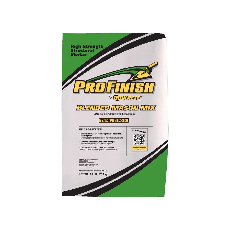 Quikrete Profinish 94 Lb Gray Type S Mortar Mix At Lowes Com