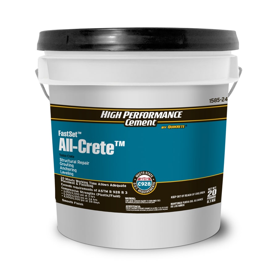High Performance Cement by Quikrete 20-lbs FastSet All-Crete at Lowes.com