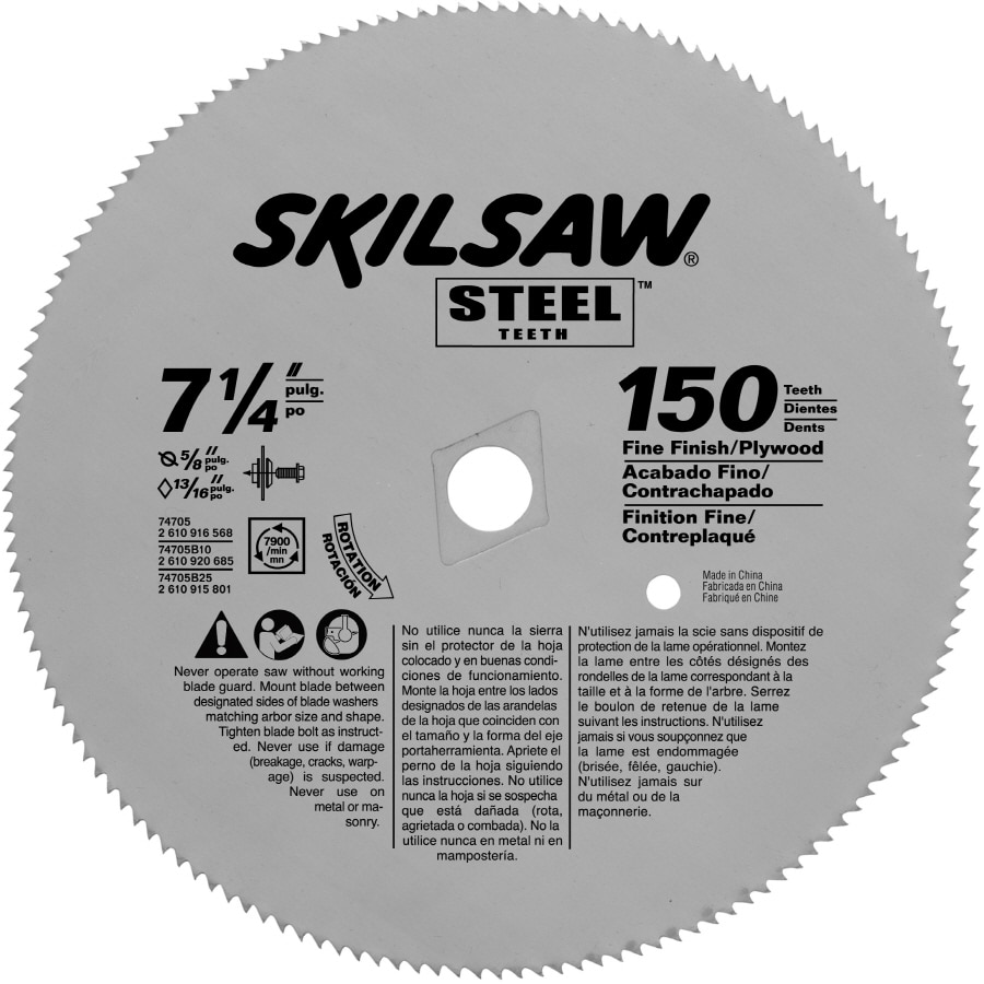 Skil 7-1/4-in 150-Tooth Standard Carbide Circular Saw Blade in the ...