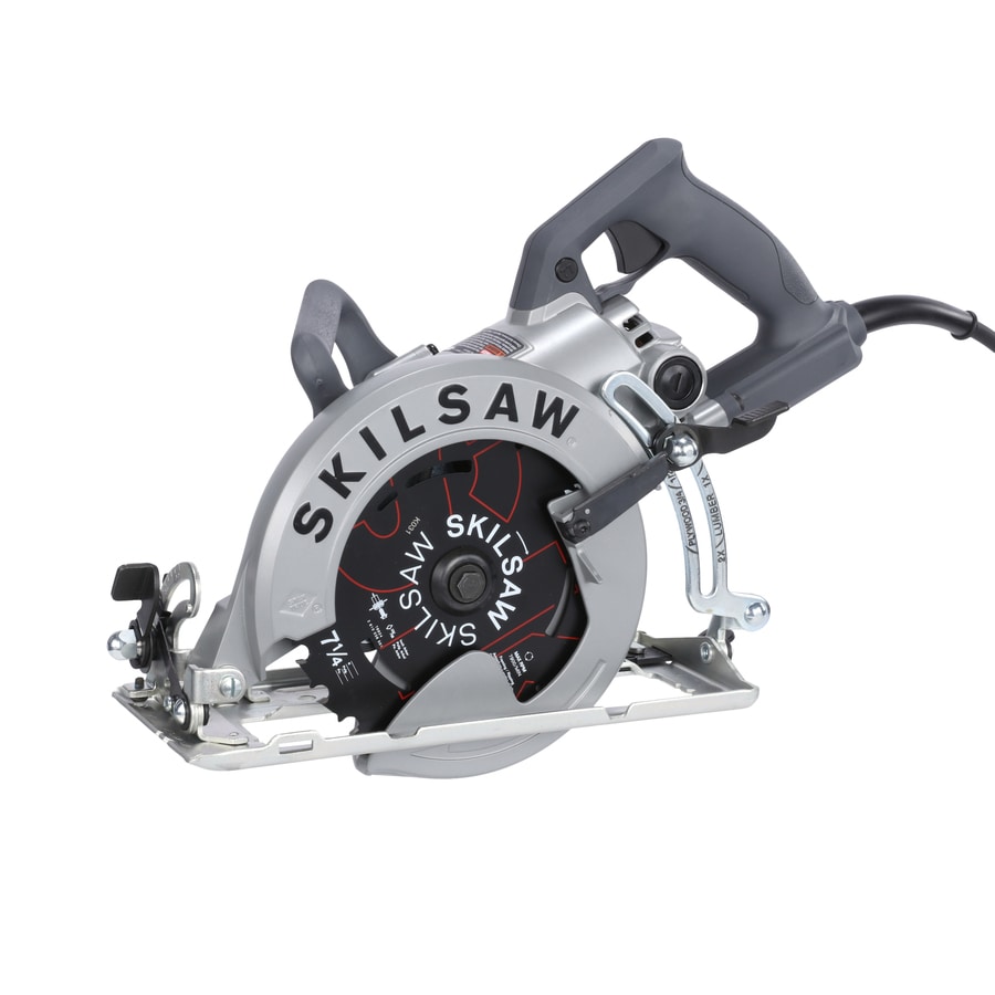 SKILSAW 7-1/4-in 15-Amp Worm Drive Corded Circular Saw with Steel Shoe