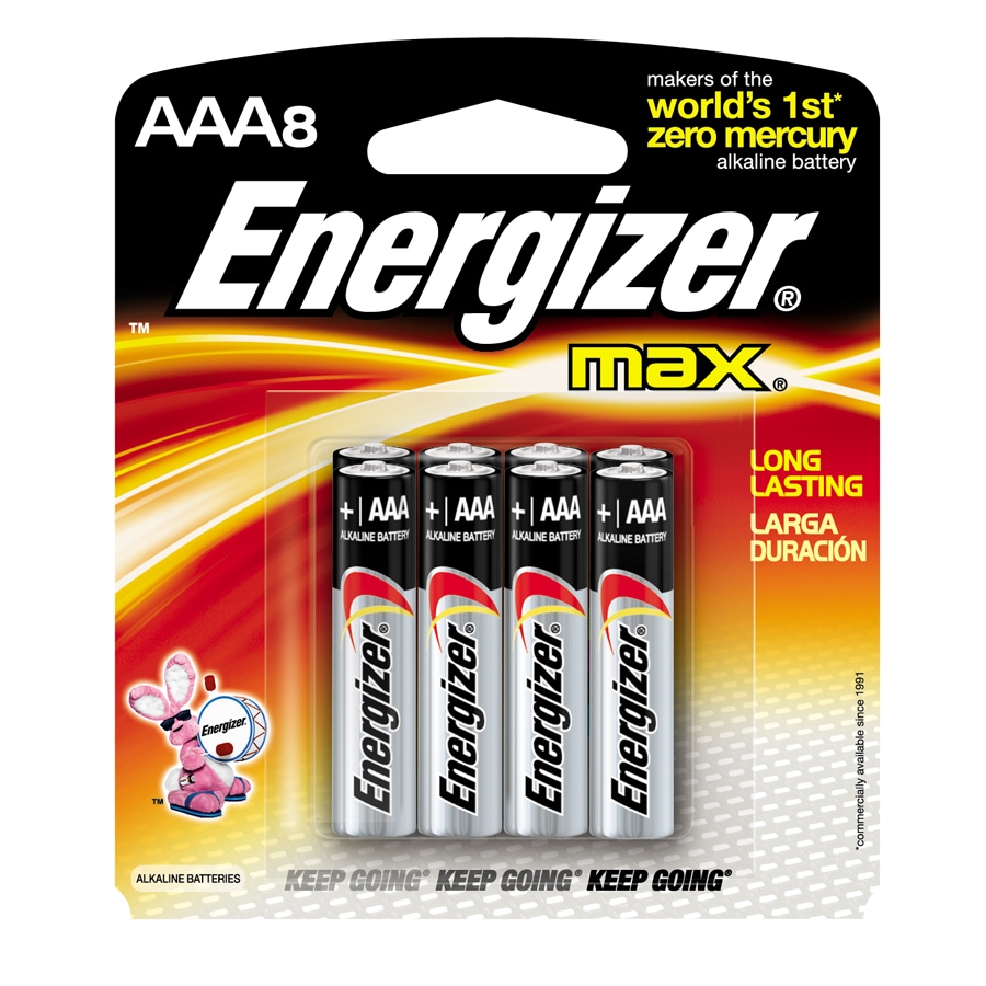 Shop Energizer 8 Pack Aaa Alkaline Battery At 8126