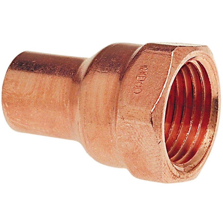 NIBCO 1/2in x 1/2in Copper Threaded Adapter Fitting at