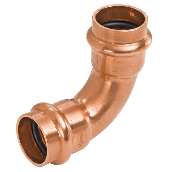 1 In 90 Degree Copper Press Fit Elbow Fittings In The Copper Fittings Department At Lowes Com