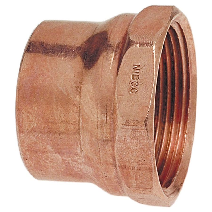 NIBCO 11/2in x 11/2in Copper Threaded Adapter Fitting at