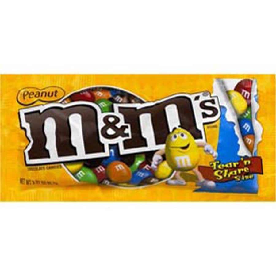 M&M Peanut King Size 3.27 Ounce 24 Count - Mad Al Candy