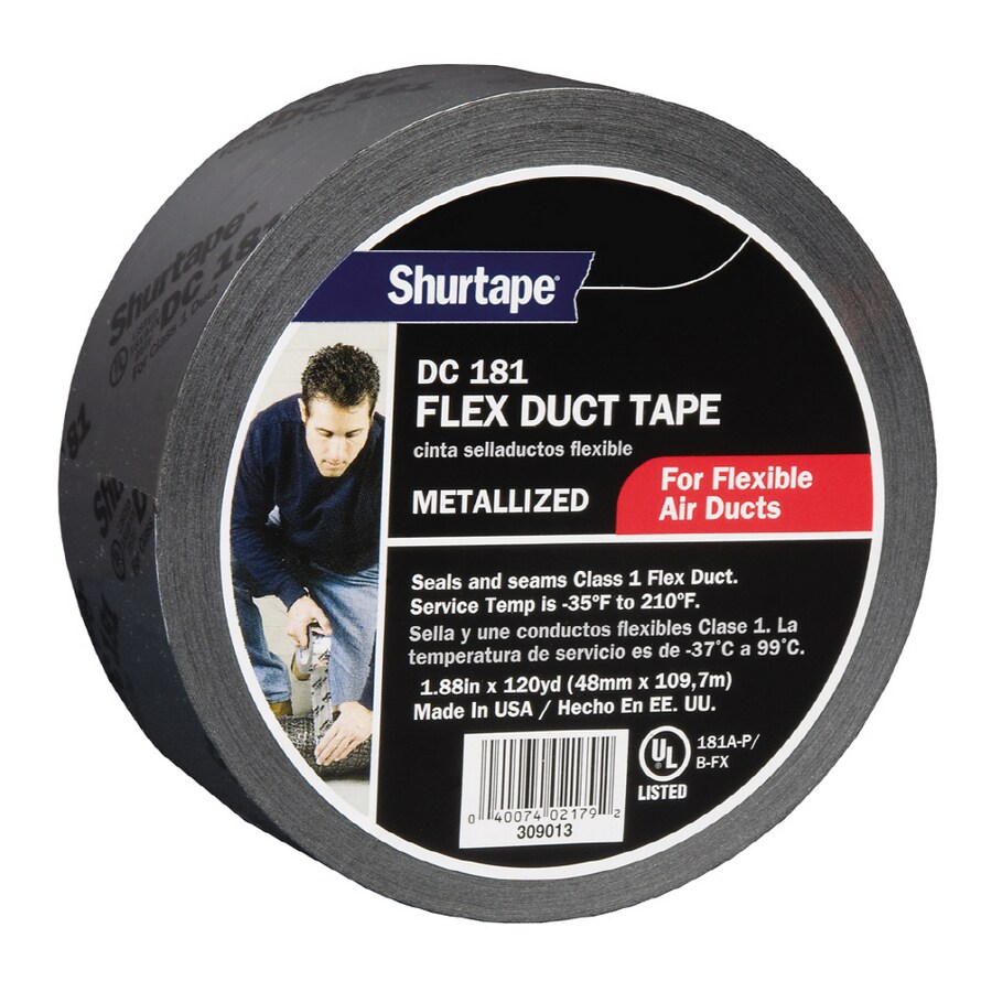 Shurtape 181b FX Flex Duct Tape Silver 1.88 X 120 Yd Roll for sale online 
