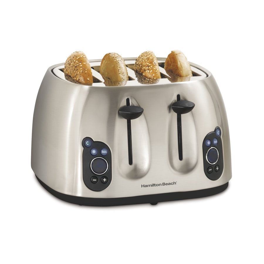 4-Slice Brushed Stainless Steel Toaster by Hamilton Beach at Fleet