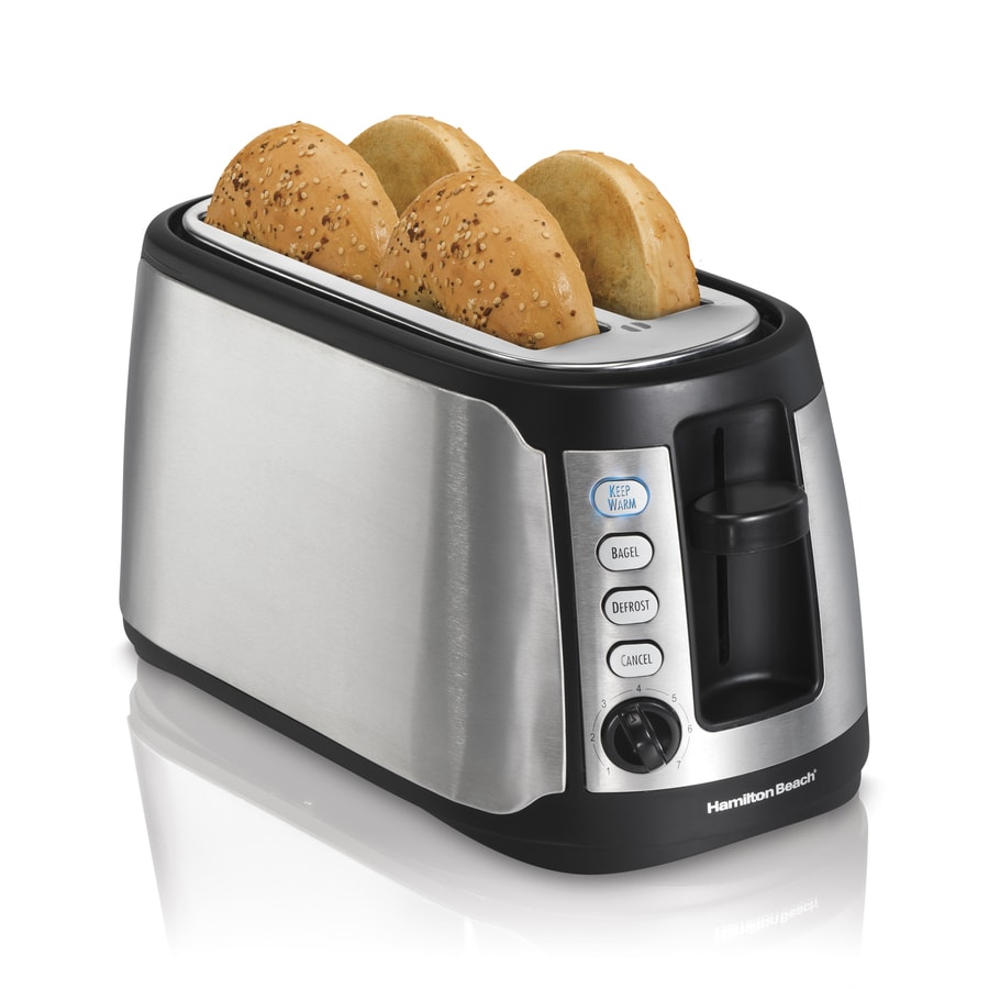 Hamilton Beach 2 Slice Extra Wide Slot Toaster with Bagel & Defrost  Settings, Shade Selector, Toast Boost, Auto Shutoff, Black & Stainless  Steel