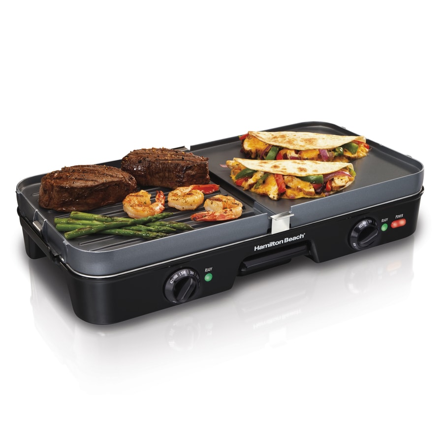 Hamilton Beach 12.5-in L x 9.6-in W Non-Stick Contact Grill at