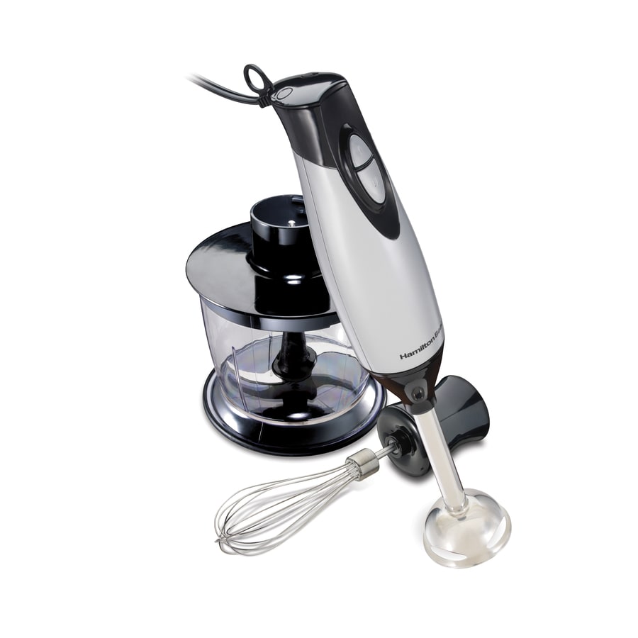 Hamilton Beach 59765 1-Speed Stainless Steel 225-Watt Immersion Blender with Accessory Jar