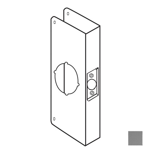 Don Jo 4 1 4 In W X 9 In H Stainless Steel Door Reinforcer