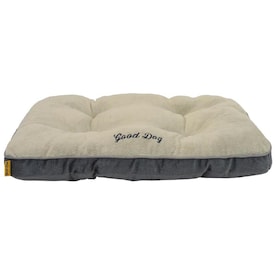DMC Light Brown and Gray Rectangular Dog Bed (For Any)