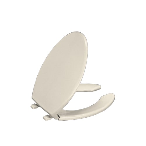 KOHLER Lustra Almond Elongated Toilet Seat in the Toilet ...