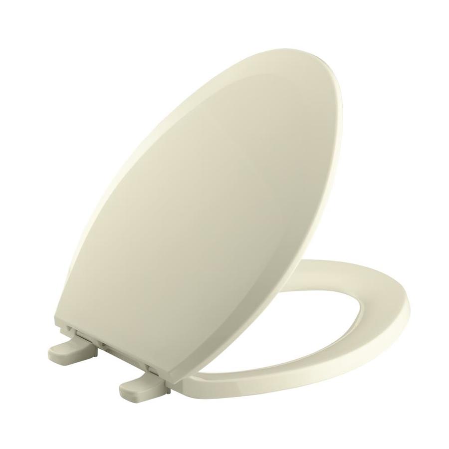 KOHLER Lustra Jersey Cream Elongated Toilet Seat in the Toilet Seats